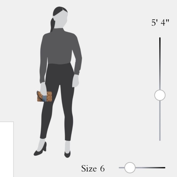 SOLD Coach Snowflake Corner Zip Wristlet in Signature Canvas - Picture 2 of 12